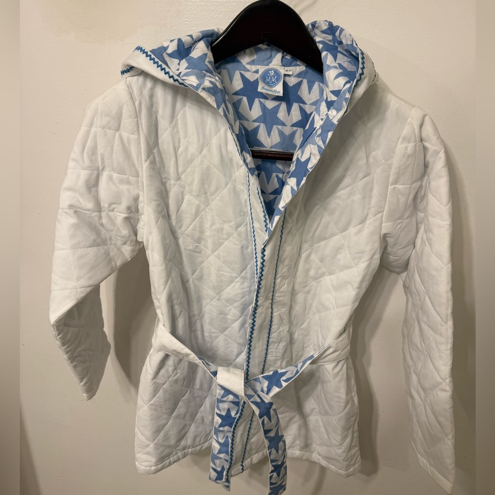 Monogram Mary. Children's Quilted Robe - Picture 3 of 4